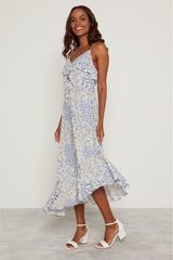 F&F Blue Lilly Ruffle Dress