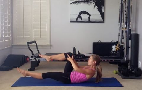 Jessica Valant pilates träningsvideo
